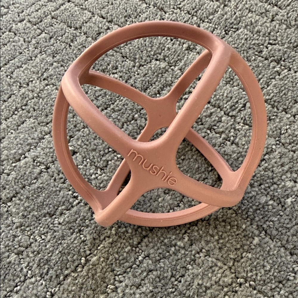 Mushie Blush Silicone Play Ball Teether